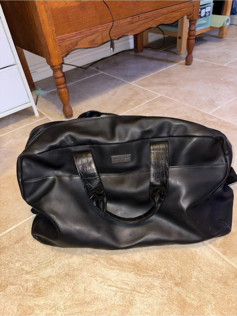 Jimmy Choo Black Men's Duffel Bag